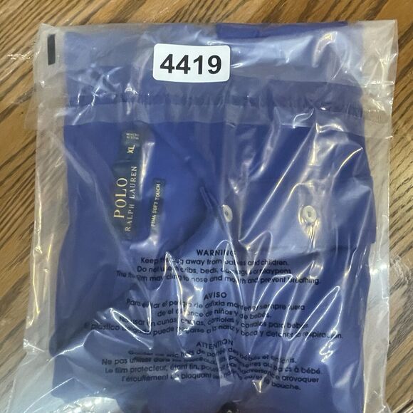 Polo Ralph Lauren Shirt Mens Extra Large Blue Polo Pony Golf Pima Soft Touch - Picture 11 of 11